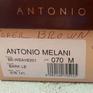 Antonio Melanie Copper Brown Weave Heel
